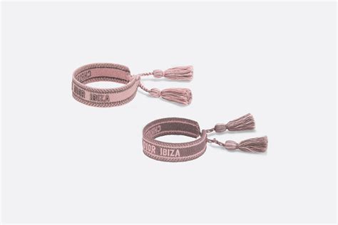 dior ibiza armband|J'Adior 'IBIZA' Bracelet Set Fluorescent Pink and Blue Cotton.